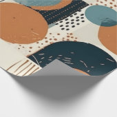 Minimal Abstraktes Nahtloses Muster - Geometrisch  Geschenkpapier (Ecke)