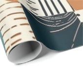 Minimal Abstraktes Nahtloses Muster - Geometrisch  Geschenkpapier (Rolleneckpunkt)