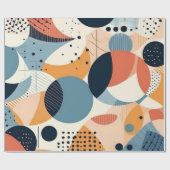 Minimal Abstraktes Nahtloses Muster - Geometrisch Geschenkpapier (Flach)