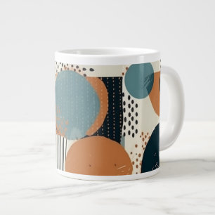 Minimal Abstraktes Nahtloses Muster - Geometrisch Jumbo-Tasse
