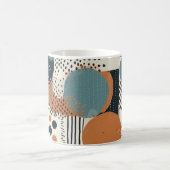 Minimal Abstraktes Nahtloses Muster - Geometrisch Kaffeetasse (Mittel)