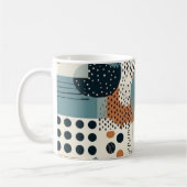Minimal Abstraktes Nahtloses Muster - Geometrisch Kaffeetasse (Links)