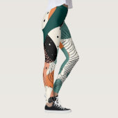 Minimal Abstraktes Nahtloses Muster - Geometrisch Leggings (Rechts)
