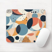 Minimal Abstraktes Nahtloses Muster - Geometrisch Mousepad (Mit Mouse)