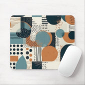 Minimal Abstraktes Nahtloses Muster - Geometrisch  Mousepad (Mit Mouse)