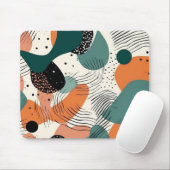 Minimal Abstraktes Nahtloses Muster - Geometrisch  Mousepad (Mit Mouse)