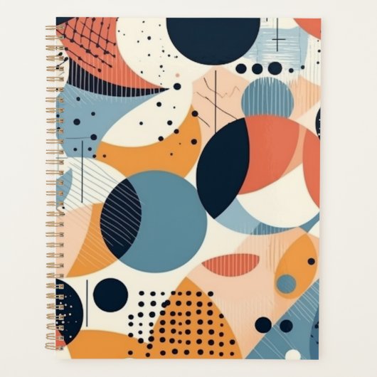 Minimal Abstraktes Nahtloses Muster - Geometrisch Planer (Vorderseite)