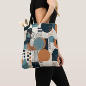 Minimal Abstraktes Nahtloses Muster - Geometrisch  Tasche (Von Nahem)