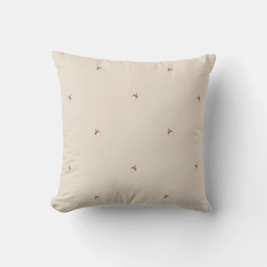 Minimal Acorn Pattern Pillow  Kissen (Vorderseite)
