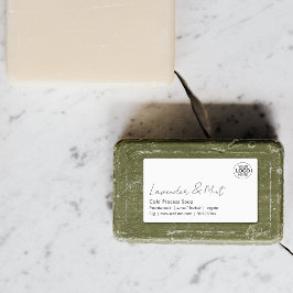 Minimal Add Your Logo Script Beauty Product Etiketten