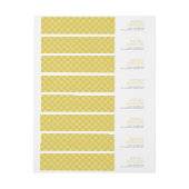 MINIMAL ADDRESS einfach, modern Senfgelb (Bogen)