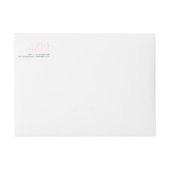 MINIMAL ADDRESS schlicht, modern und rot (Vorderseite)