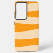 Minimal alternierend orange samsung galaxy hülle (Rückseite)