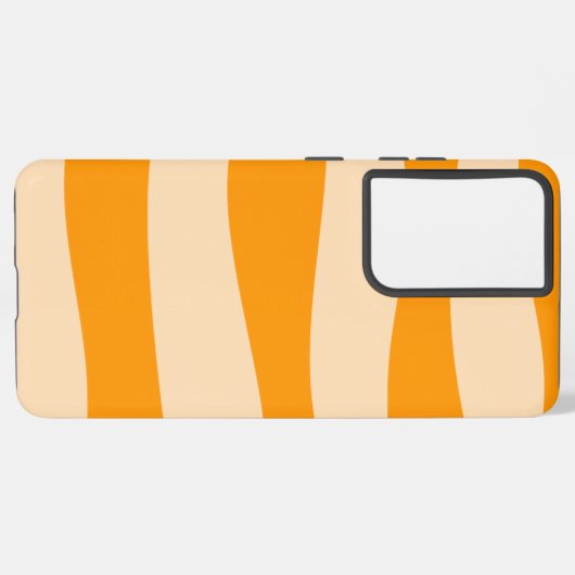 Minimal alternierend orange samsung galaxy hülle (Linke Seite)