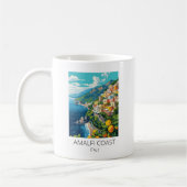 Minimal Amalfi Coast Italy Vintage Travel Kaffeetasse (Links)