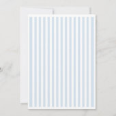 Minimal and Chic Blue French Personalized Wedding  Einladung (Rückseite)