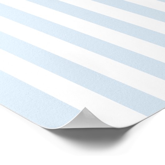 Minimal and Chic Blue French Personalized Wedding Poster (Ecke)