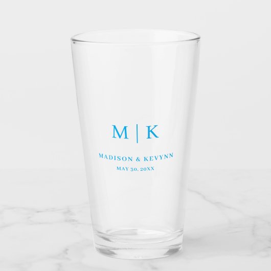 Minimal and Chic  | Wedding  Glas (Vorderseite)