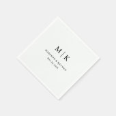 Minimal and Chic | Wedding Napkins Serviette (Ecke)