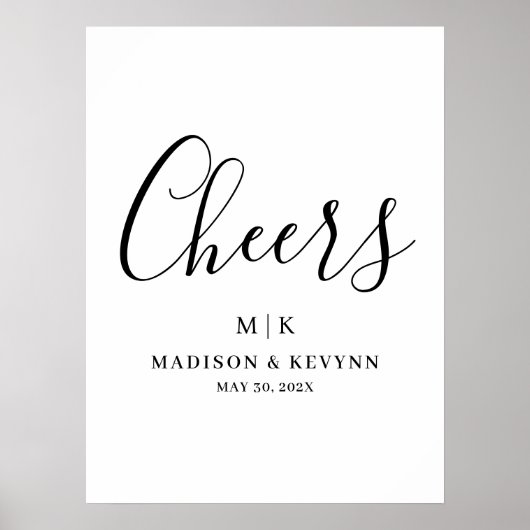 Minimal and Chic | Wedding Poster (Vorne)