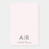 Minimal anfangs und Personalisiert Post-it Klebezettel (Vorderseite)