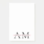 Minimal anfangs und Personalisiert Post-it Klebezettel (Vorderseite)