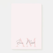 Minimal anfangs und Personalisiert Post-it Klebezettel (Vorderseite)