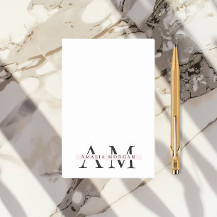 Minimal anfangs und Personalisiert Post-it Klebezettel