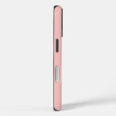 Minimal Anfangsbuchstaben Monogramm Modernes Rosa Case-Mate iPhone Hülle (Rückseite / Rechts)