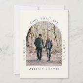 Minimal angeschraubtes Foto Save The Date (Vorderseite)