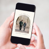 Minimal angeschraubtes Foto Save The Date