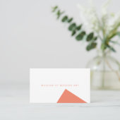 Minimal-Angle-Front und Solid-Back-Business des Mu Visitenkarte (Stehend Vorderseite)