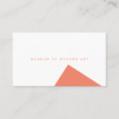 Minimal-Angle-Front und Solid-Back-Business des Mu Visitenkarte (Vorderseite)