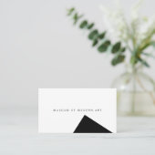 Minimal-Angle-Front und Solid-Back-Business des Mu Visitenkarte (Stehend Vorderseite)