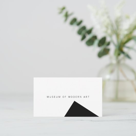 Minimal-Angle-Front und Solid-Back-Business des Mu Visitenkarte (Stehend Vorderseite)