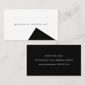 Minimal-Angle-Front und Solid-Back-Business des Mu Visitenkarte (Vorne/Hinten)