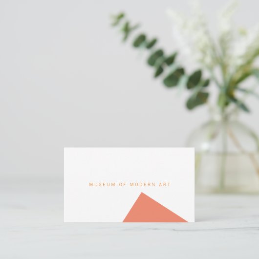 Minimal-Angle-Front und Solid-Back-Business des Mu Visitenkarte (Stehend Vorderseite)