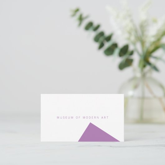 Minimal-Angle-Front und Solid-Back-Business des Mu Visitenkarte (Stehend Vorderseite)