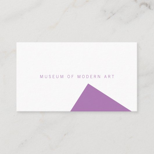 Minimal-Angle-Front und Solid-Back-Business des Mu Visitenkarte (Vorderseite)