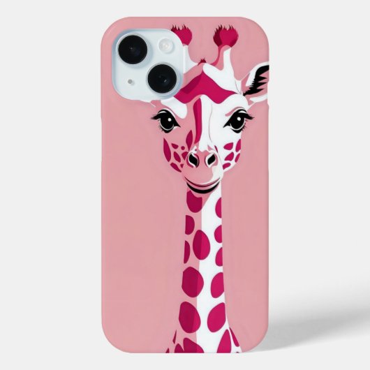 Minimal Animal Art phone case (Rückseite)