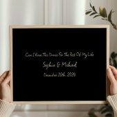 Minimal Anniversary Gift Custom Wedding Name Print Poster