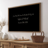 Minimal Anniversary Gift Custom Wedding Name Print Poster