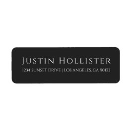 Minimal anspruchsvoll | Kohle-Rücksendeadresse