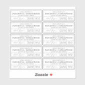 Minimal apothecary Candle Tin 3x1" Rectangle Label (Blatt)