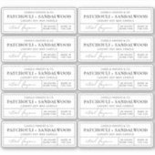 Minimal apothecary Candle Tin 3x1" Rectangle Label (Vorderseite)