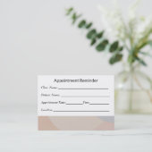 Minimal Appointment Reminder Card Clean Design Terminkarte (Stehend Vorderseite)