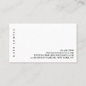 Minimal Aquamarines Leuchtturm Küste Anwesen  Visitenkarte (Rückseite)