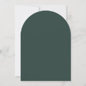 Minimal Arch 1 Photo Green Christmas Holiday Card Einladung (Rückseite)