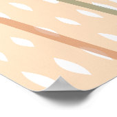 Minimal Arch Abstrakt Boho Earthy Tones Poster (Ecke)