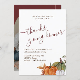 Minimal Arch Foto Burgundy Dank Essen Einladung